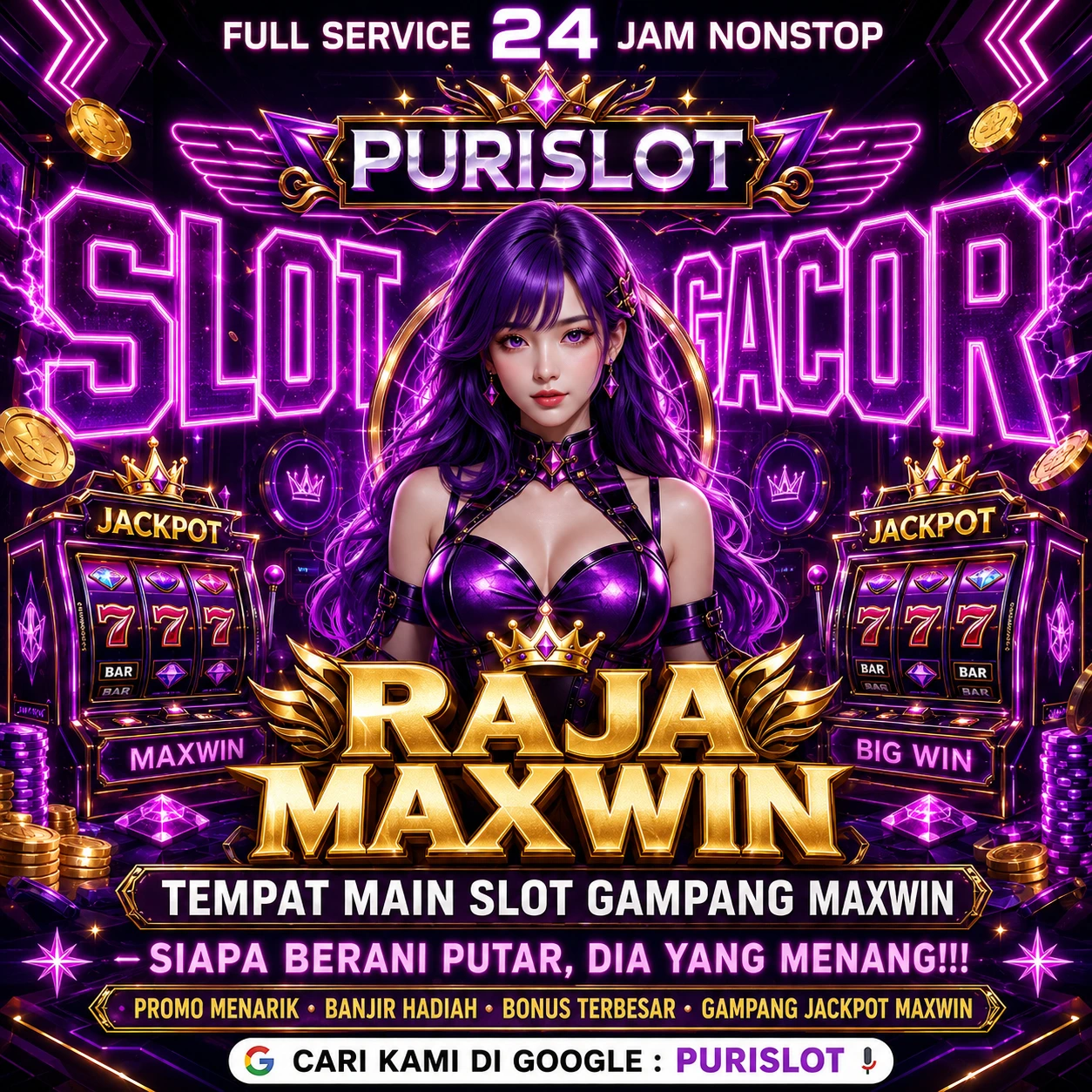 Purislot 🦁 Slot Gacor Raja Maxwin - Siapa Berani Putar, Dia yang Menang!
